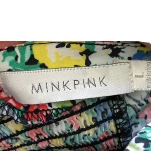 Minkpink Strapless Smocked Mini Dress Size Large - Picture 7 of 10